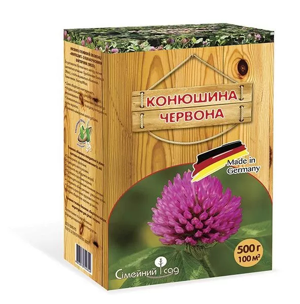 Насіння для газону Сімейний сад Global конюшина червоний, 0,5 кг (8544.048) 1