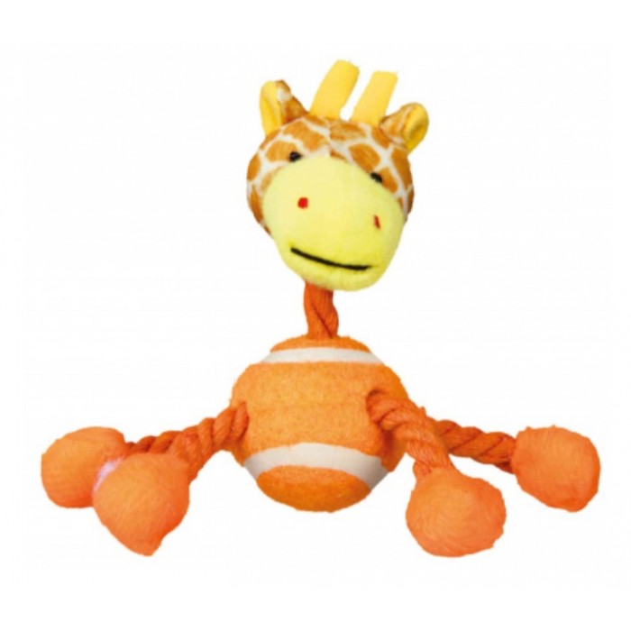 Іграшка Trixie мотузкова з тенісним м'ячем, 16 см (3612)