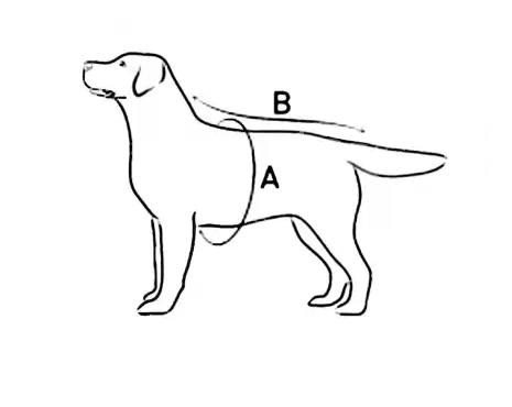 Післяопераційна попона №1 Collar, обхват грудей 32-60 см, довжина спини 40 см (6773) 4