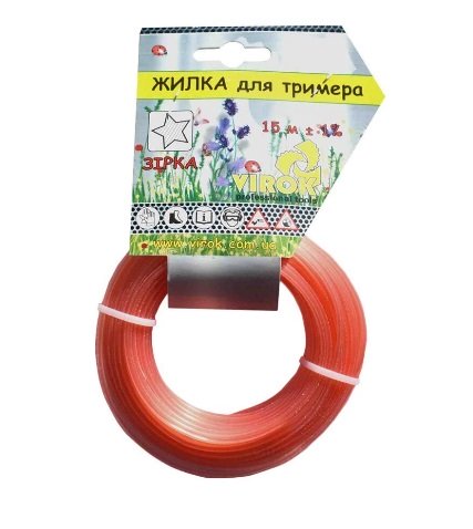 Леска для триммера Звезда 3.0 мм x15 м, VIROK (10V003) 1