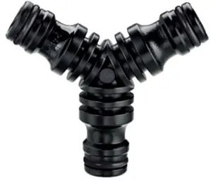 Адаптер Claber 8615 трехсторонний для коннектора поливочного шланга (81947) 1