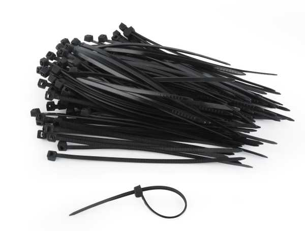 Хомут стягнутий Gemi капрон UV чорний 2,5х100 мм, 100 шт. (OKUV09\3) 2