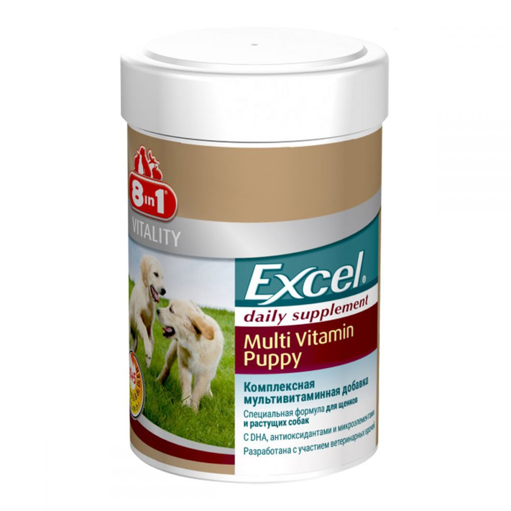 Мультивітамінний комплекс 8in1 Excel Multi Vitamin Puppy для цуценят, 100 таблеток (660433/108634)