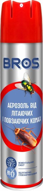 Аерозоль BROS від літаючих та повзаючих комах, 400 мл (15044) 1