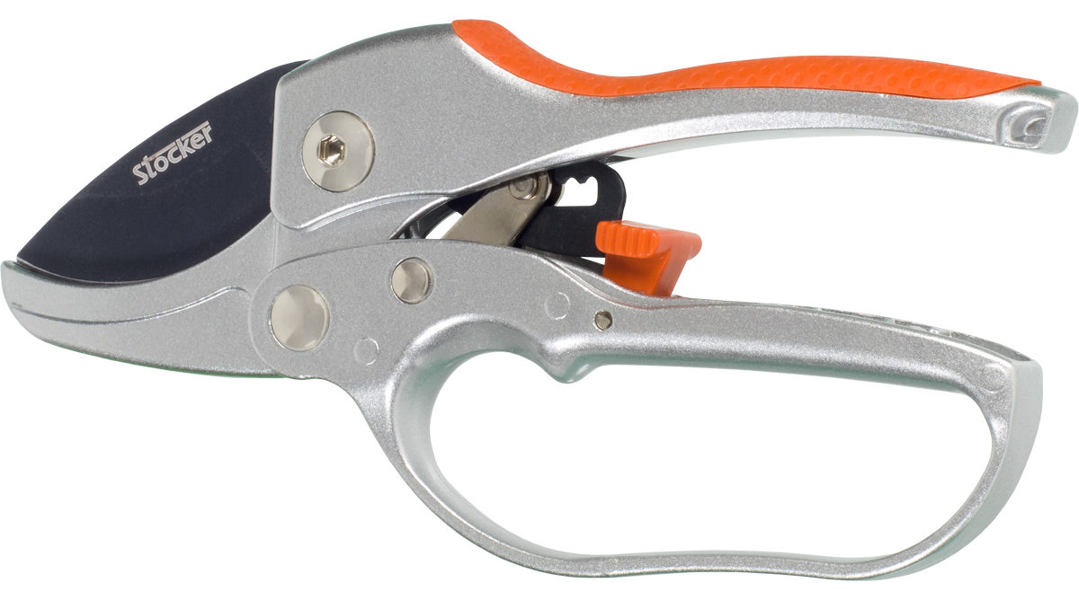 Садовий секатор Stocker Ratchet 18 з храповим механізмом (7244)