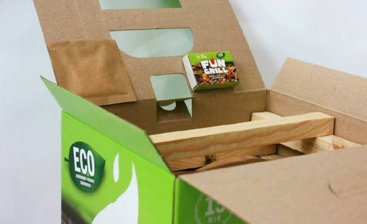 Деревне вугілля Fun Grill в брикетах (комплект з роспалом), 2,5 кг 3