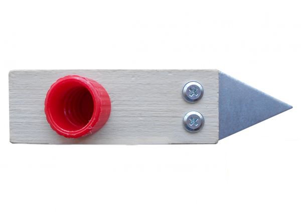 Щітка для бруківки Virok, дерев'яна з латунного дроту (12V300) 2