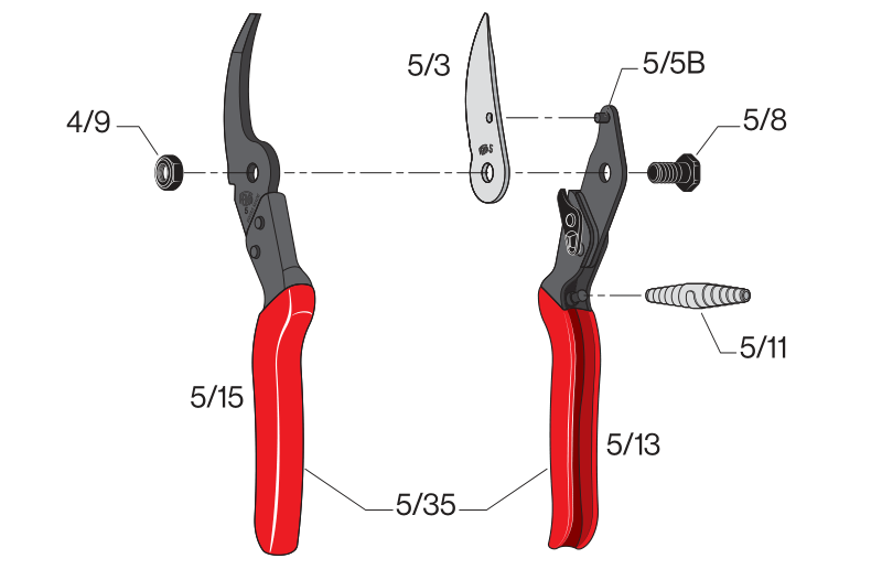 Нікельована пружина Felco 5/11, к секатор 5, 13 2