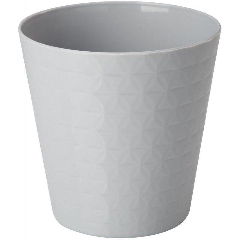 Горщик FormPlastic Діамант міні-13 круглий, 1,1 л платина (3720-040)