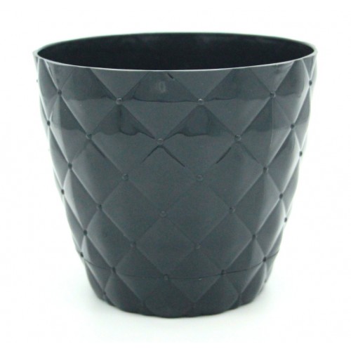 Горшок для цветов Elif Ромбик антрацит, 1.6 л (436-6)