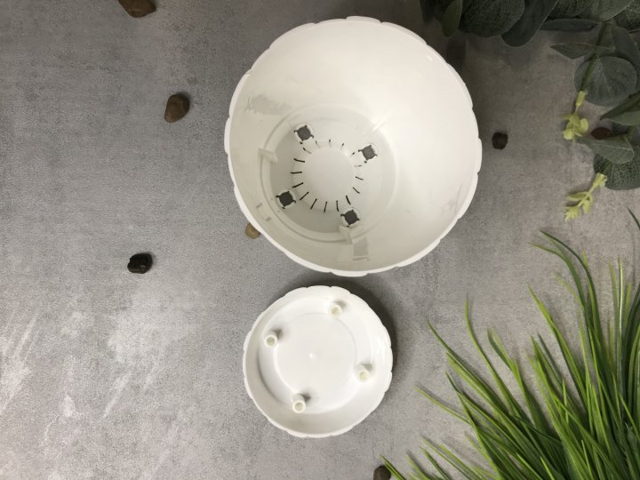 Горщик для квітів Elif Камені, білий, 1,6 л (442-0) 2