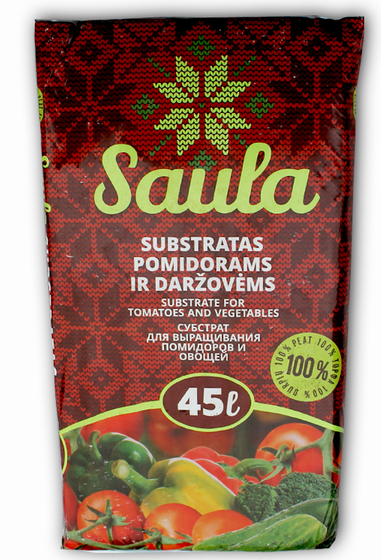 Субстрат Saula, 45л, для томатів і овочів