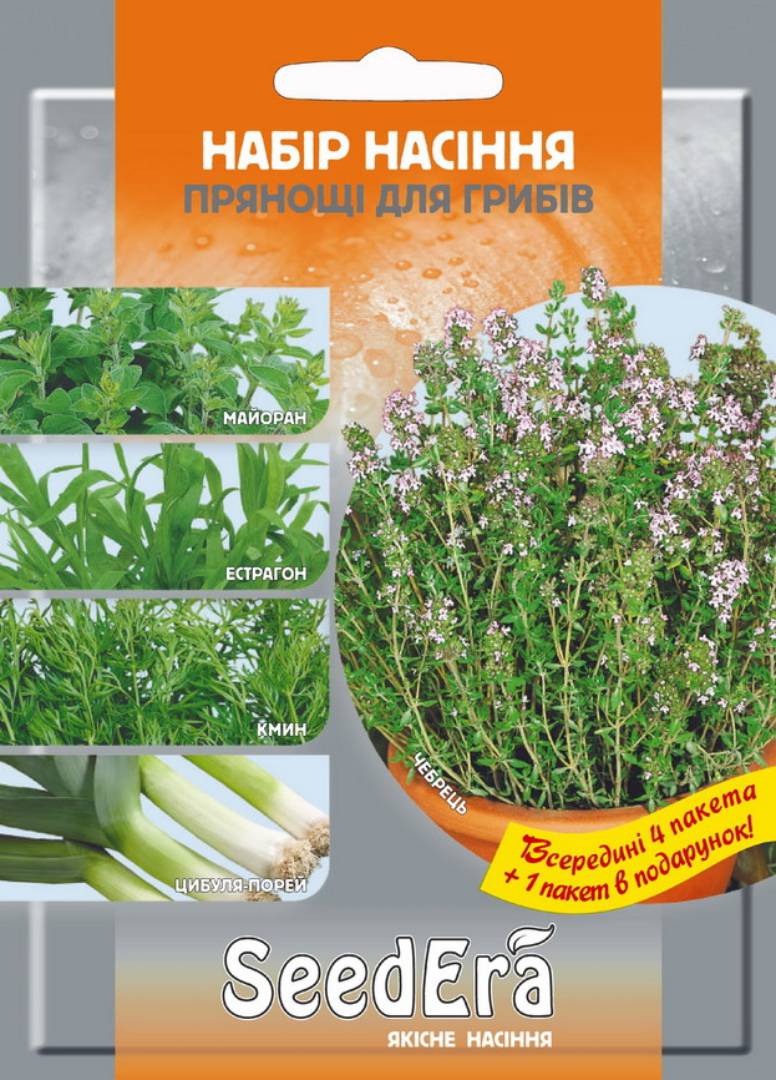 Набір насіння Прянощі до грибів Seedera, 2.3 г