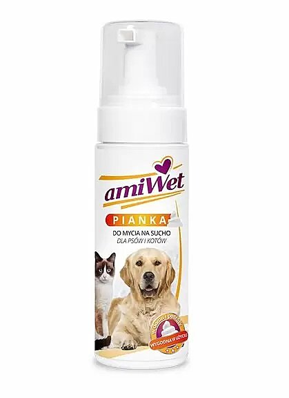 Пінка Амівет, що очищає, для сухого чищення шерсті собак і кішок, 150 мл