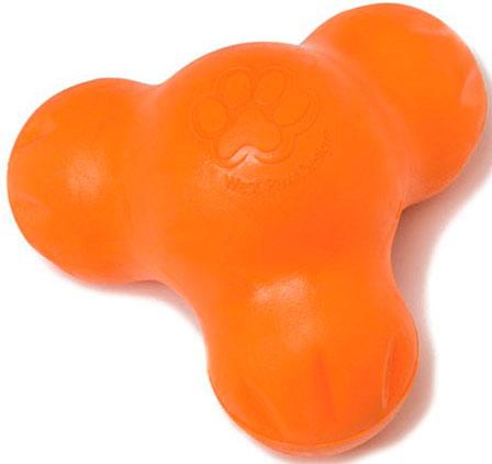Іграшка для собак West Paw Tux Large Tangerine для ласощів, 13 см (ZG041TNG) 2