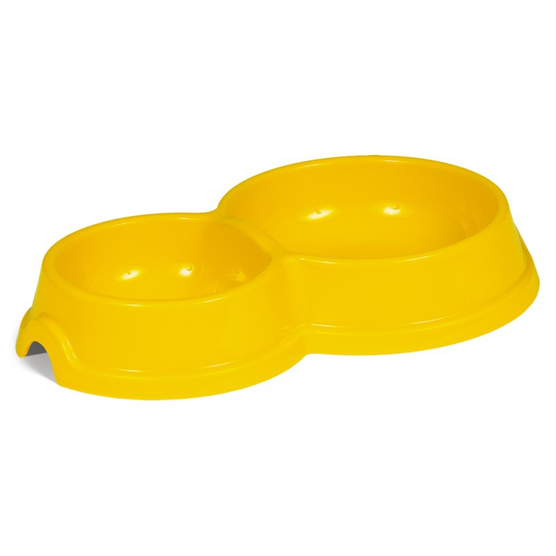 Миска Природа №0 пластиковая двойная, для кормления кота, 75/125 мл 1