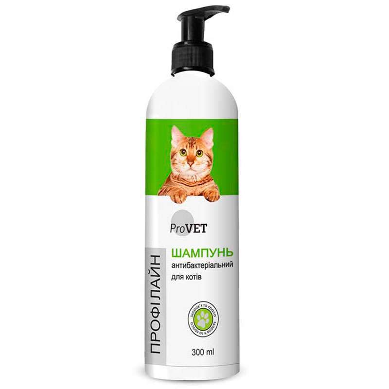 Шампунь антибактериальный ProVET Профилайн для кошек, 300 мл 1