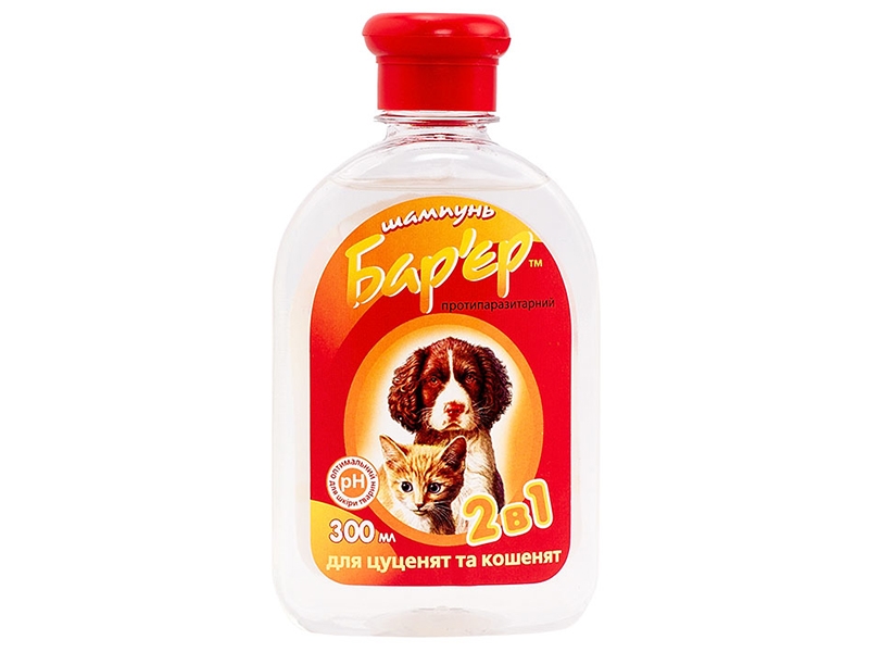 Шампунь Бар'єр 2в1 для кошенят та цуценят 300 мл, Продукт 1