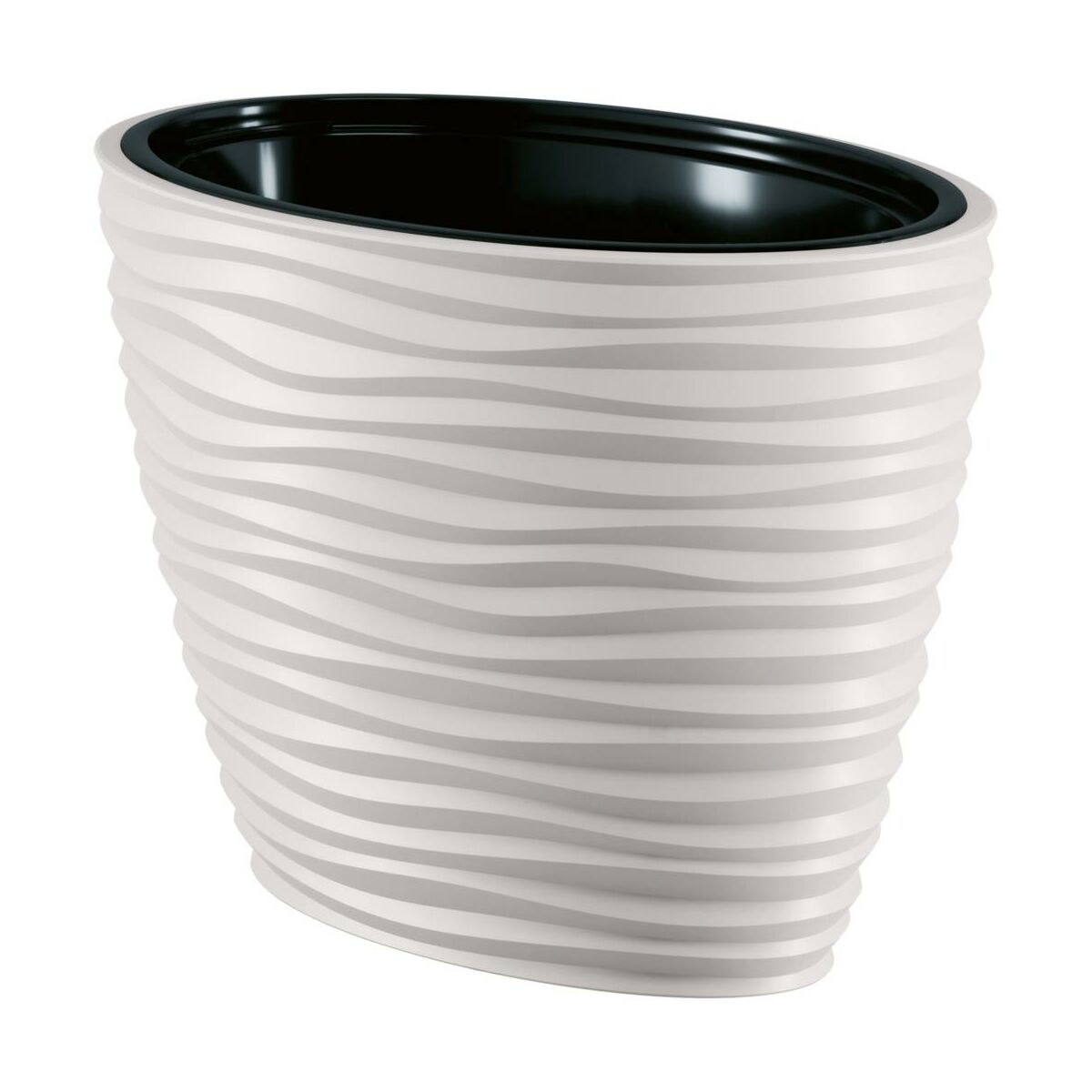 Горшок Сахара-Дюна Елипс-40 белый, 3115-011