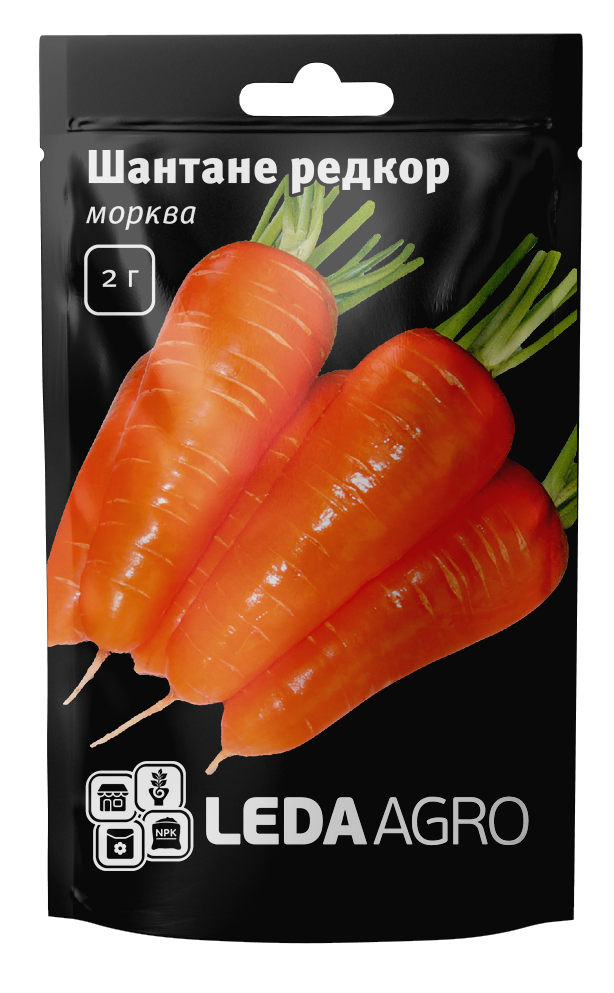 Насіння моркви Шантане Ред Кор, 2г, насіння Леда Агро