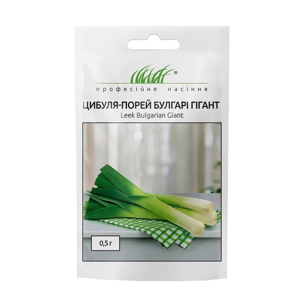 Насіння цибулі-порей Булгарі Гігант, 0.5г, Wing Seed, Голландія, Професійне насіння