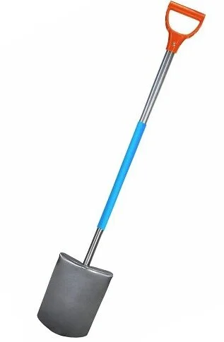 Лопата Крот, штыковая прямоугольная (метал. Черенок, D-рукоятка), Gruntek,  295481011 4