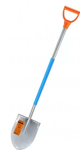 Лопата Лиса, штыковая остроконечная (метал. Ручка, D-рукоятка), Gruntek, 295481012 1