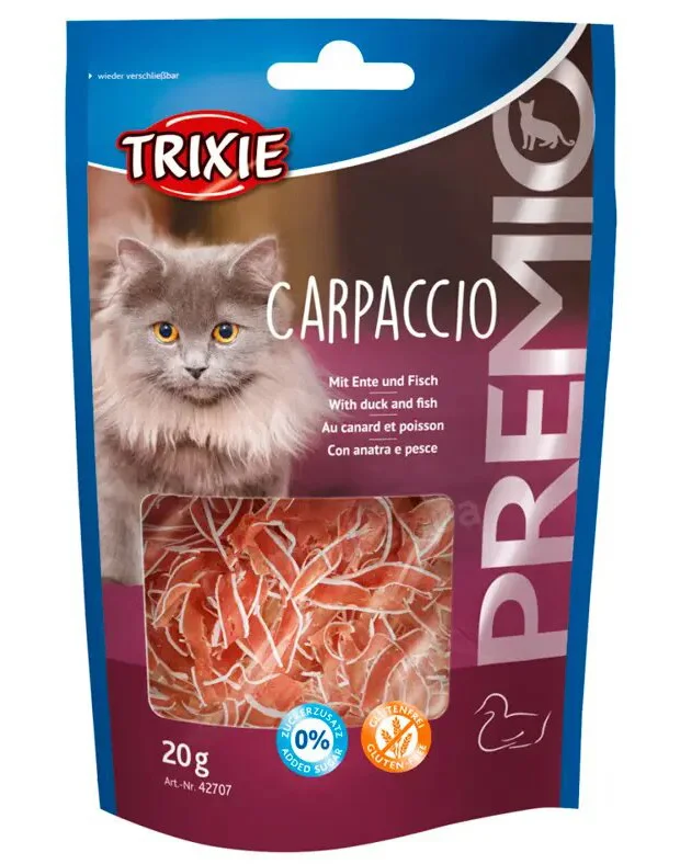 Ласощі для кішок Trixie (Тріксі) Premio Carpaccio качка-риба, 20 г (42707) 1