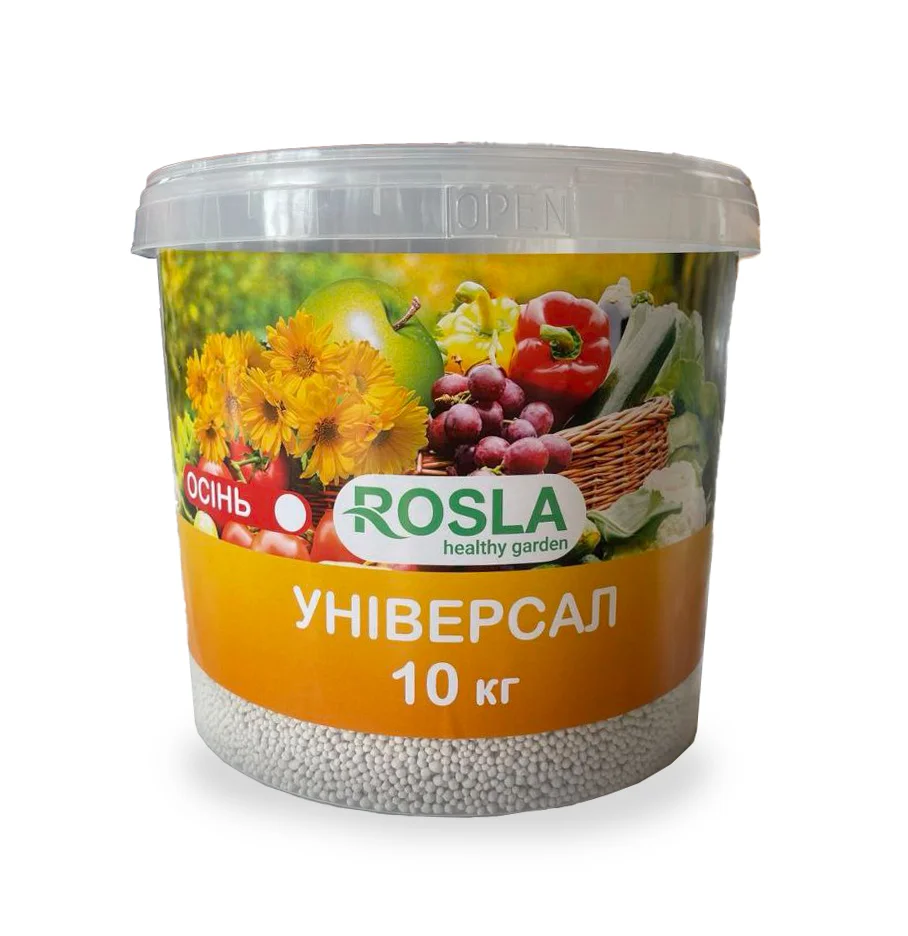 Комплексное минеральное универсальное удобрение TM ROSLA, 10кг, NPK 5.15.30,  Осень, Arvi Fertis (Арви Фертис)