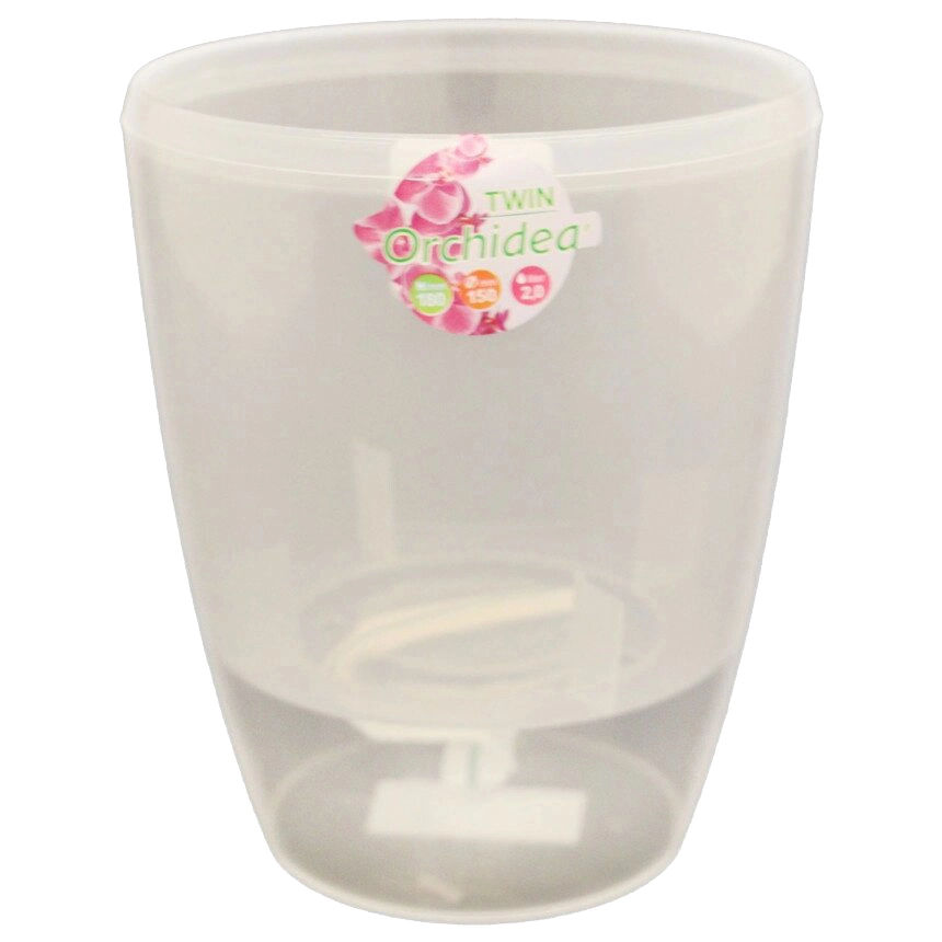 Вазон ОРХІДЕЯ TWIN (2 л) прозорий	O2 TRA			