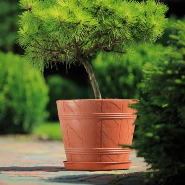 Горшок для цветов Дерево ЭЛЬБА-5 18л терракотовый, 0904-010 2