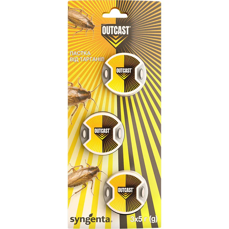 Ловушка для тараканов Outcast 3х5г, Syngenta (Сингента) 1