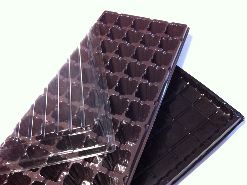 Парничок для розсади ВЛ, 50 яч, кас. 440х205х80 мм, яч. 32х32х53 мм, т. з. 0,9 мм, пластиковий 2