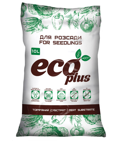 Субстрат для розсади Eco plus, 10л, Peatfield 