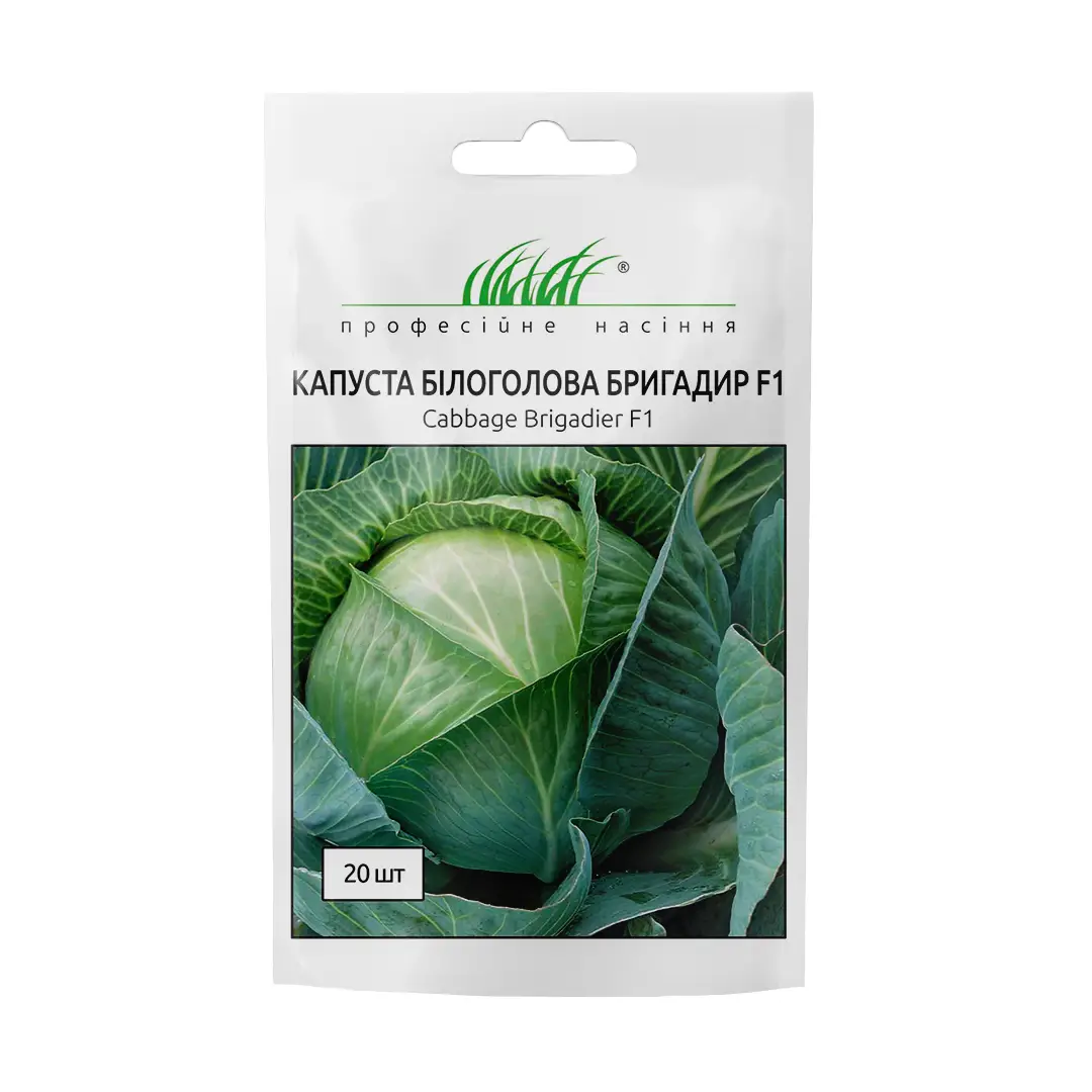 Насіння капусти б/г Бригадир F1, 20 шт, Clause, Франція, Насіння Pro seeds 1