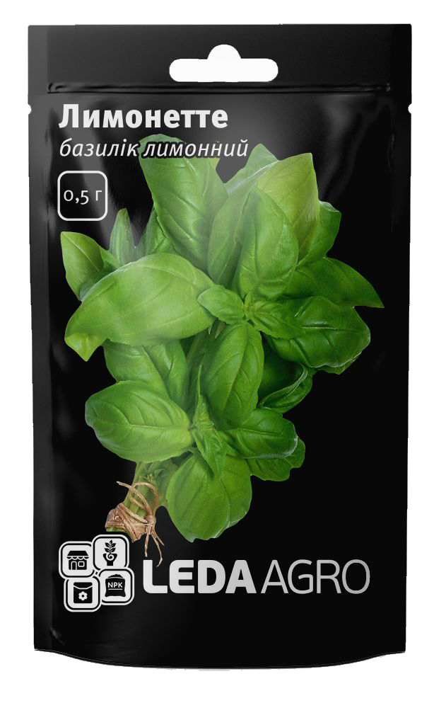 Насіння базиліка зеленого Лімонетте, 0.5г, Hem, Голландія, насіння Леда Агро 1