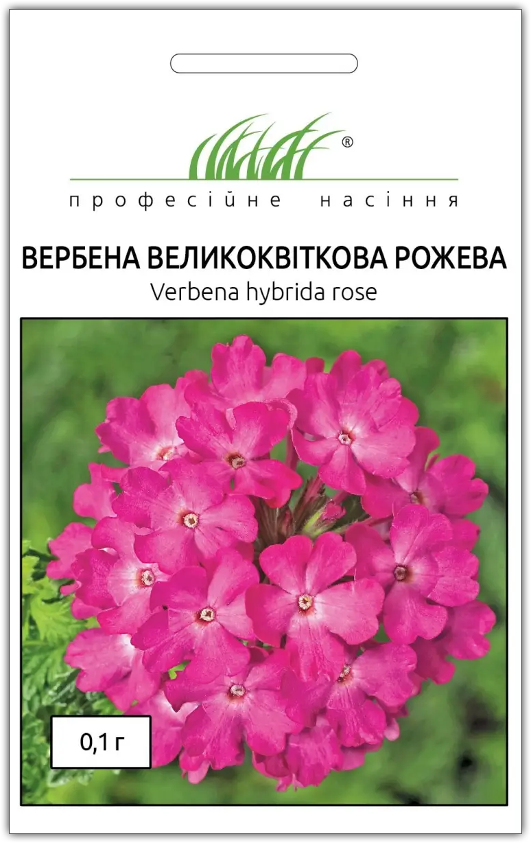 Насіння вербени крупноквіткової рожевої, 0.1 г, Hem, Голландія, Насіння квітів Pro seeds 1