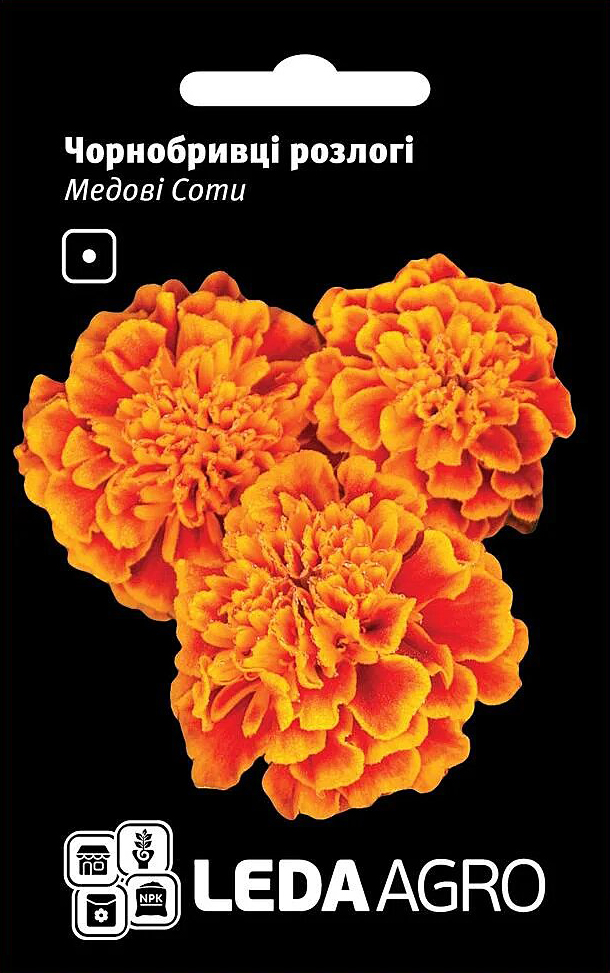 Семена бархатцов медовые соты, 0.2 г, семена Леда Агро 1