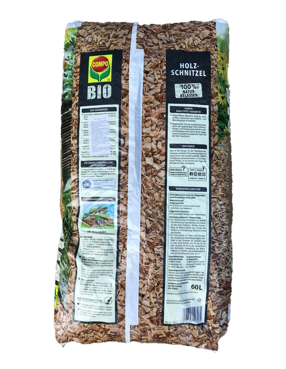 Щепа древесная  декоративная Bio, Compo (Компо), 7475 2