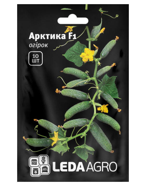 Семена огурца Арктика F1, 10шт, семена Леда Агро 1