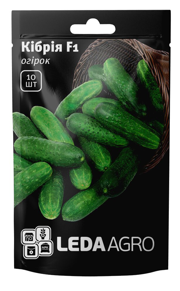 Насіння огірка Кібрія F1, 10шт, Rijk Zwaan, Голландія, насіння Леда Агро 1