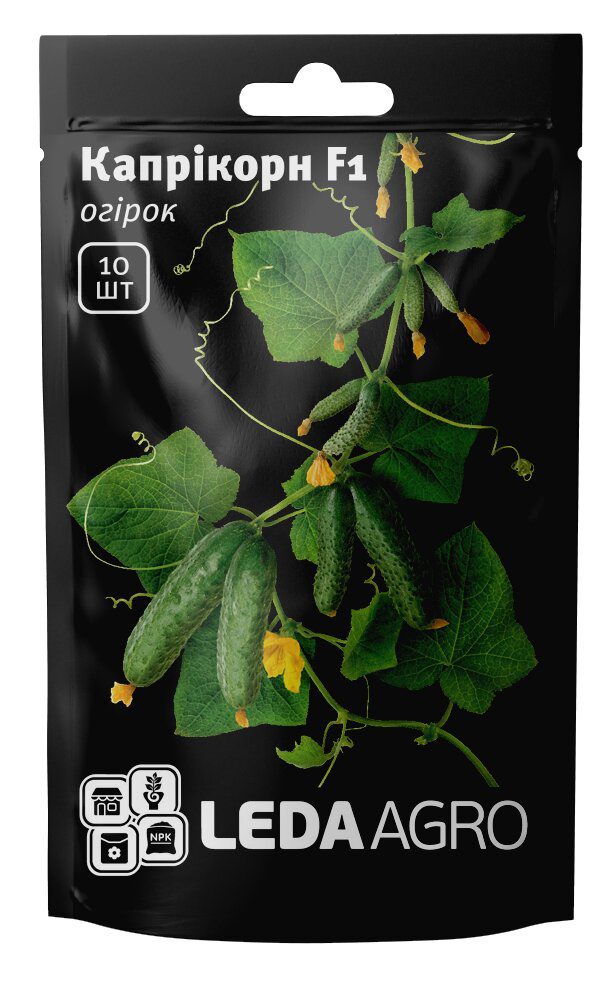 Насіння огірка Капрікорн F1, 10шт, Yuksel, Туреччина, Насіння Леда Агро 1