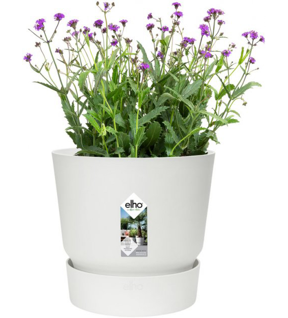 Горщик Elho Greenville Round, 16 см, білий (493233) 4