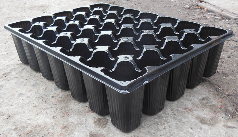 Касета з піддоном для розсади, 35яч., ВЛ, 435х325х100, яч. 55х55х95 2