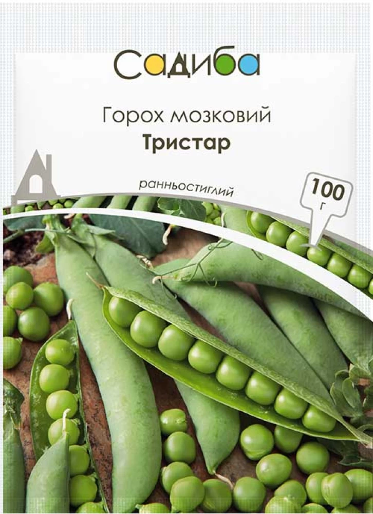 Семена гороха овощного Тристар, 100г, Satimex, Германия,  Садиба Центр 1