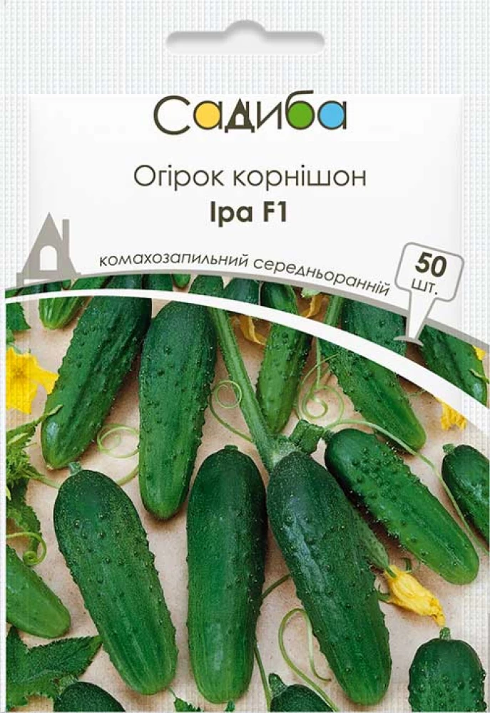 Насіння огірка Іра F1, 50шт, Satimex, Німеччина, насіння Садиба Центр 1