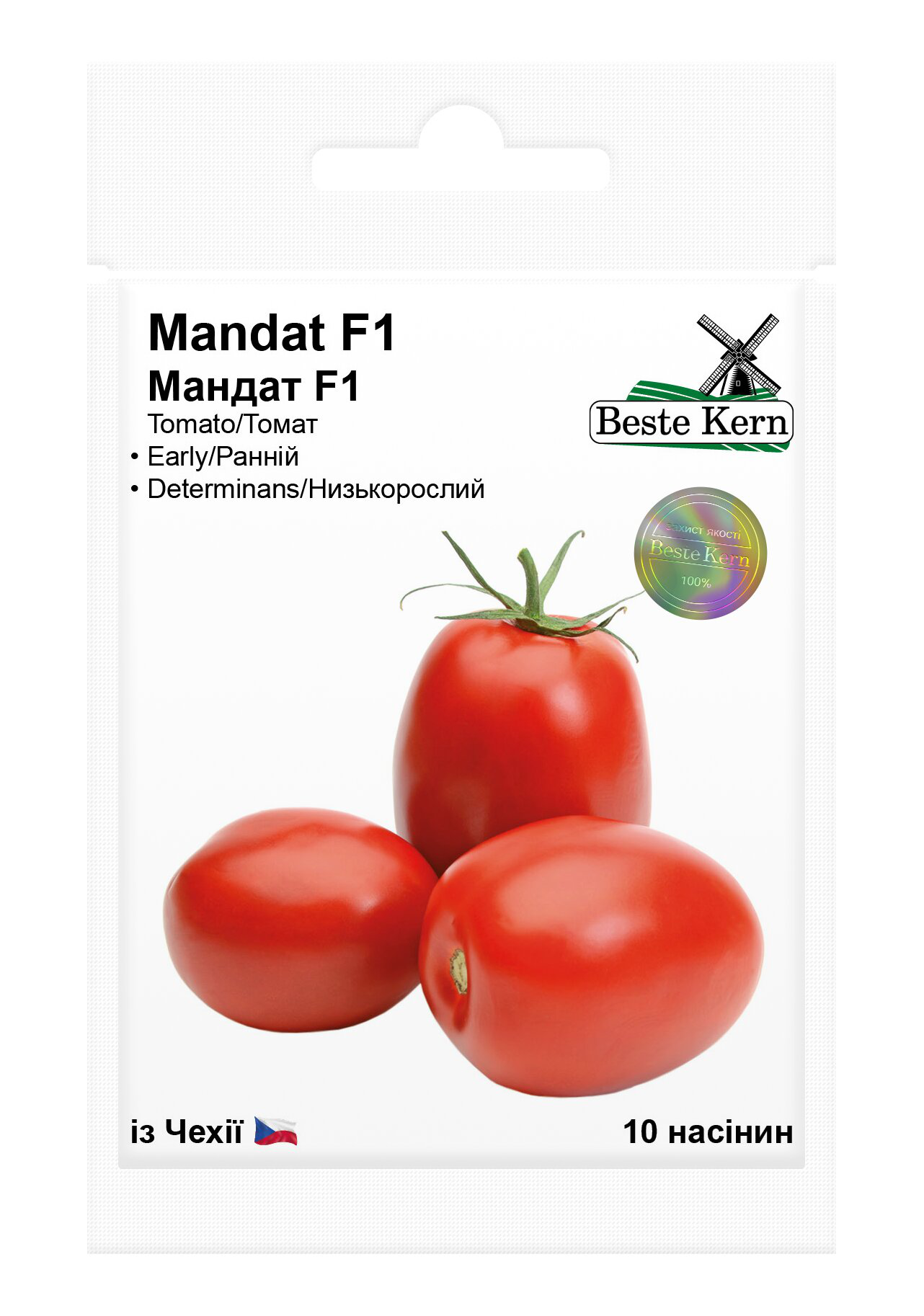 Насіння томату Мандат F1, 10 шт., Moravo, Чехія, Beste Kern 1