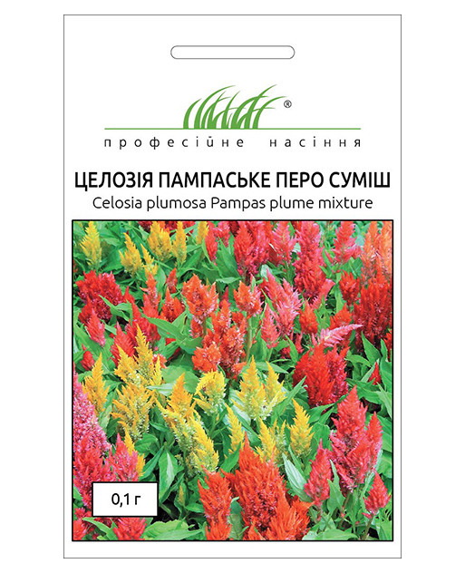 Насіння целозії Пампаське перо суміш, 0.1 г, Hem, Голландія, Насіння квітів Pro seeds 1