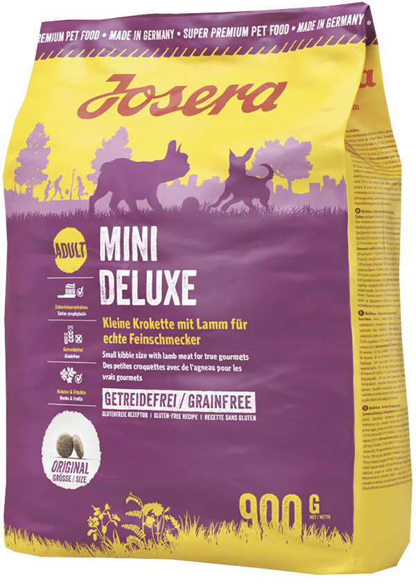 Корм для собак Йозера Мини Делюкс 900 г. ( ягненек)