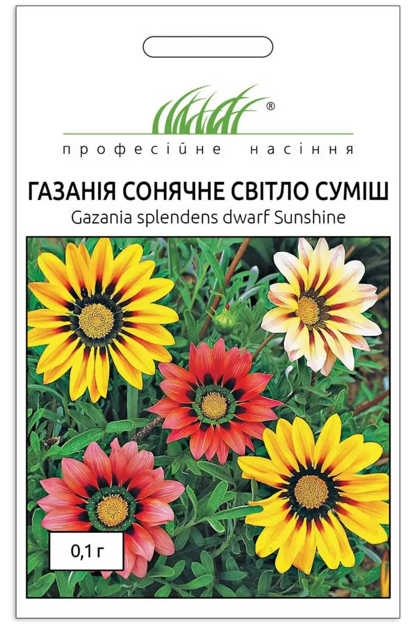 Насіння газании Сонячне світло суміш, 0.1 г, Hem, Голландія, Насіння квітів Pro seeds 1